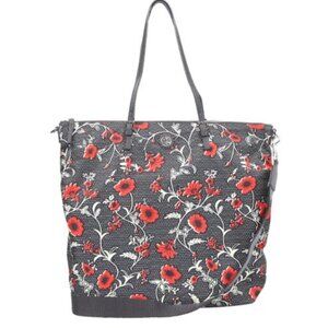 Tory Burch tote bag. Retro block print.